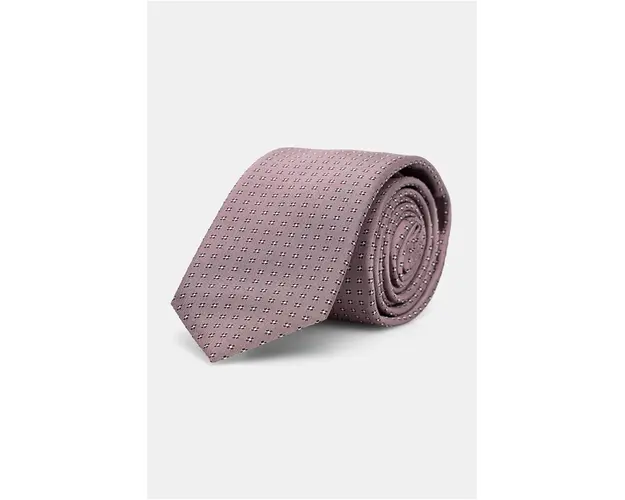 BOSS cravata de matase culoarea roz, 50524232