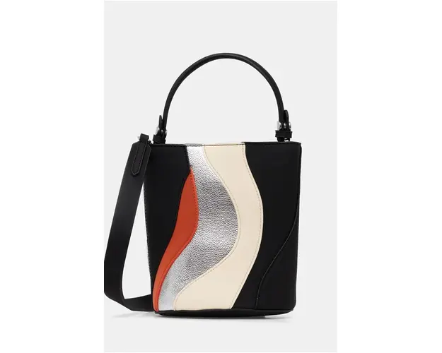 Desigual borseta KAHLO CUMBAL MICRO culoarea negru, 24WAXP87