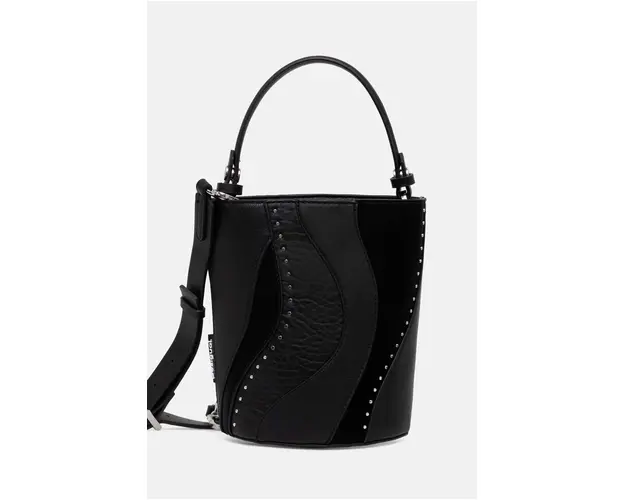 Desigual borseta KAHLO CUMBAL MICRO culoarea negru, 24WAXP87