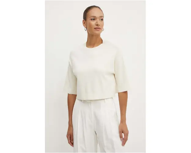 Weekend Max Mara pulover culoarea bej, light, 2425366051600