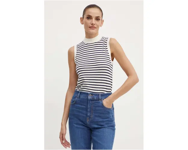 Weekend Max Mara top culoarea albastru marin, 2425366071600