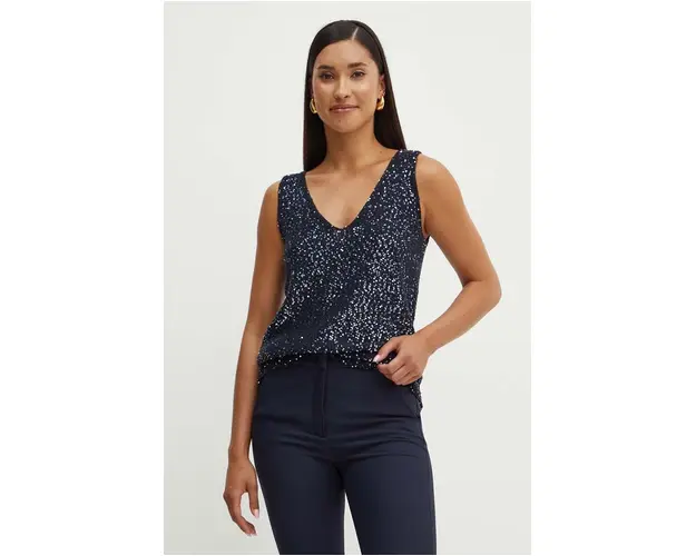 Weekend Max Mara bluza femei, culoarea albastru marin, modelator, 2425366231600