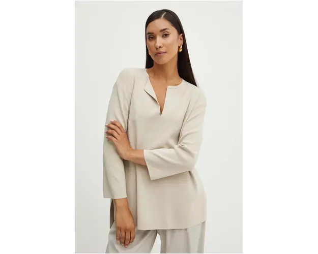 Max Mara Leisure pulover culoarea bej, light, 2426366037600