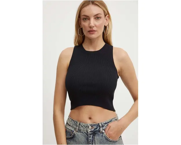 MAX&Co. top femei, culoarea negru, 2426366021200