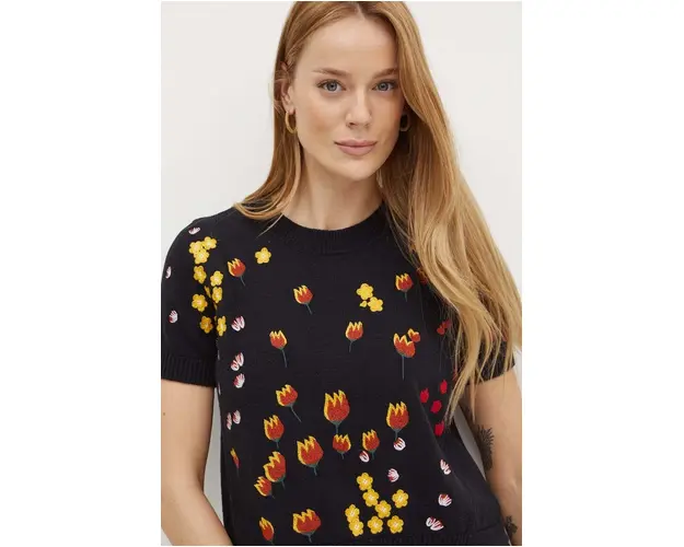 MAX&Co. pulover femei, culoarea negru, 2426366071200