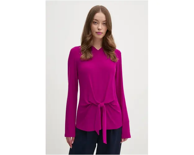 Joseph Ribkoff bluza femei, culoarea roz, neted, 244112