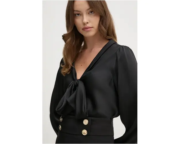Joseph Ribkoff bluza femei, culoarea negru, neted, 244077