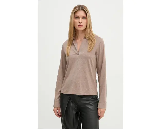 Marc O'Polo longsleeve culoarea maro, 409308752461