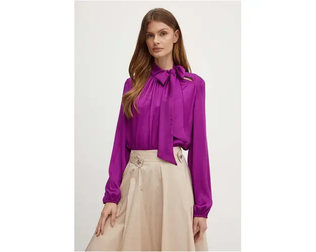 Joseph Ribkoff bluza femei, culoarea violet, neted, 243022