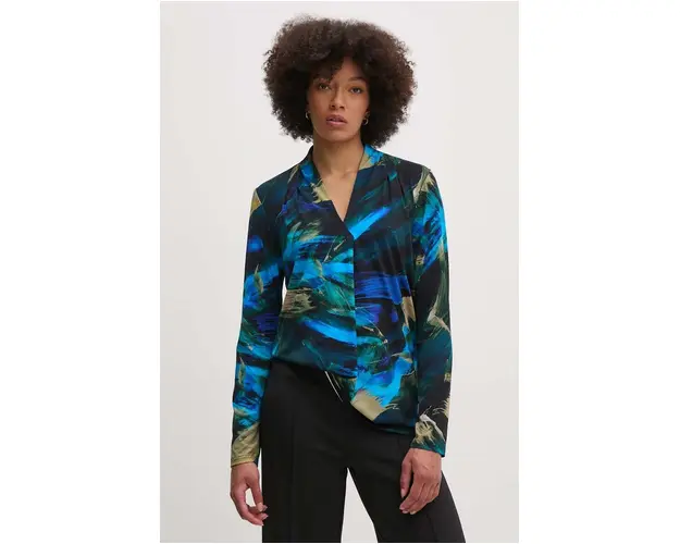 Joseph Ribkoff bluza femei, culoarea negru, modelator, 243293
