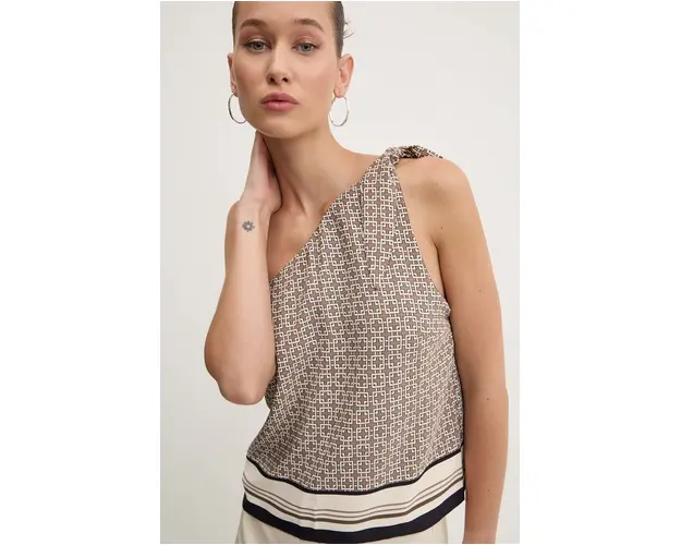 Abercrombie & Fitch top culoarea maro, modelator, KI140-4326