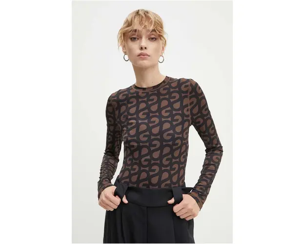 Stine Goya longsleeve culoarea negru, T007-2244