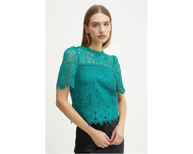 Morgan bluza ORMAY femei, culoarea verde, neted, ORMAY