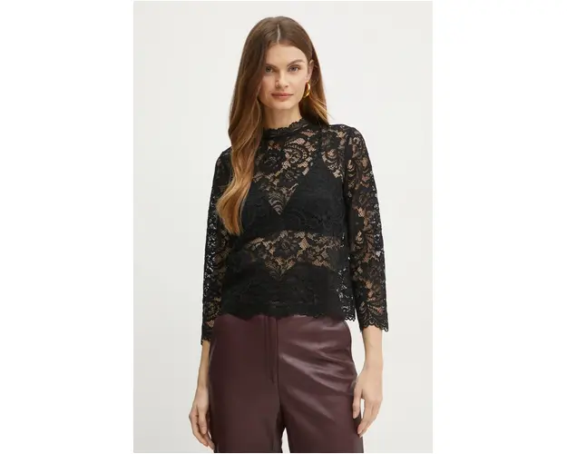 Morgan bluza TAMO femei, culoarea negru, neted, TAMO