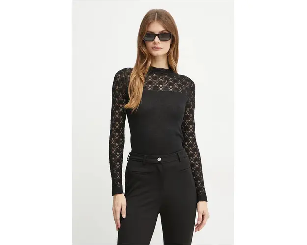 Karl Lagerfeld pulover culoarea negru, light, 246W2002