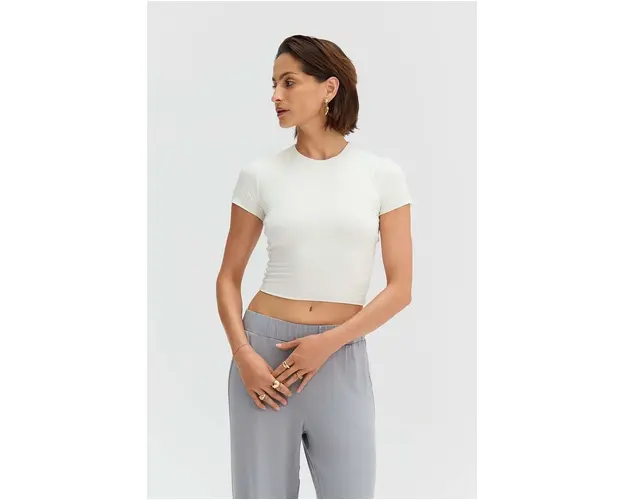 Saint Body bluza femei, culoarea bej, neted, SB.574