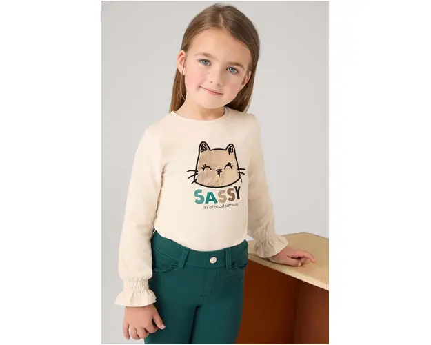 Mayoral longsleeve copii culoarea verde, 4071