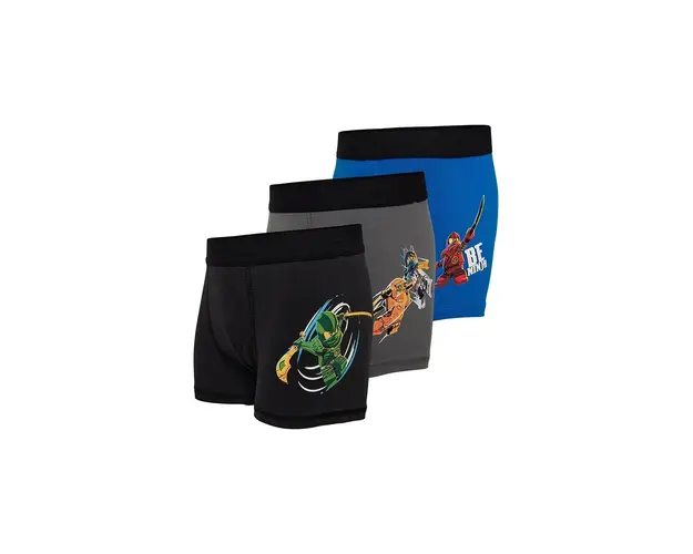 Lego boxeri copii LWARIS 612 3-pack culoarea gri, 12011300
