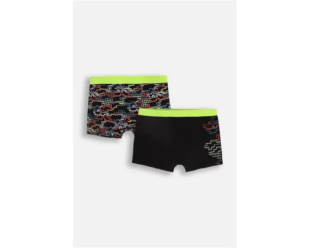 Coccodrillo boxer pentru copii din bumbac 2-pack culoarea negru, PANTS