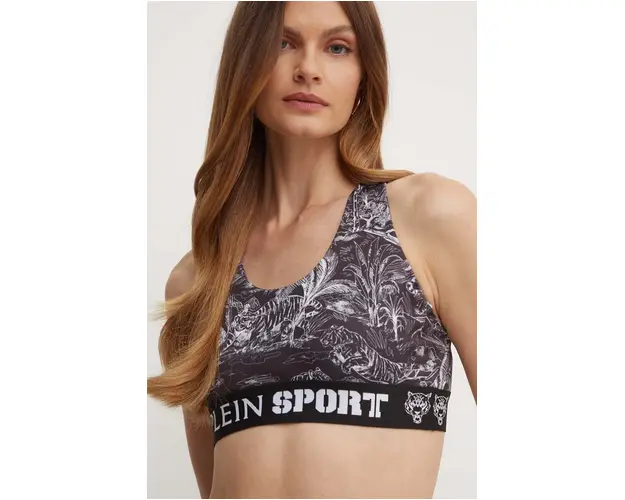 PLEIN SPORT sutien culoarea negru, modelator, FADC WJK0161 STE003N