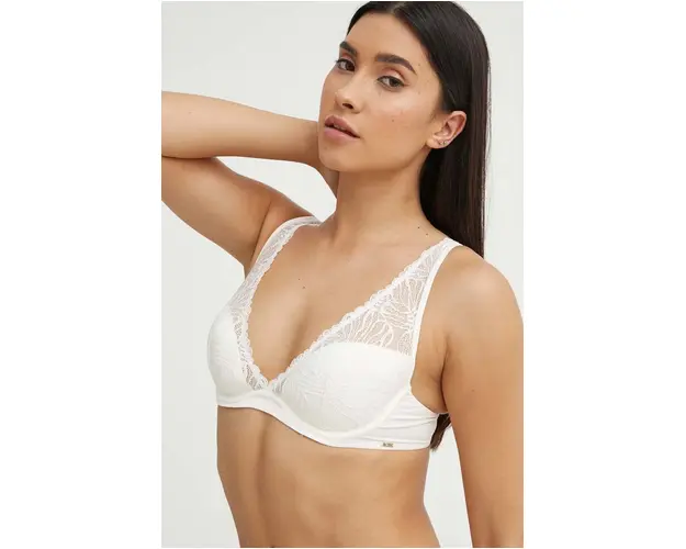 BOSS sutien culoarea bej, dantela, modelator, 50520404