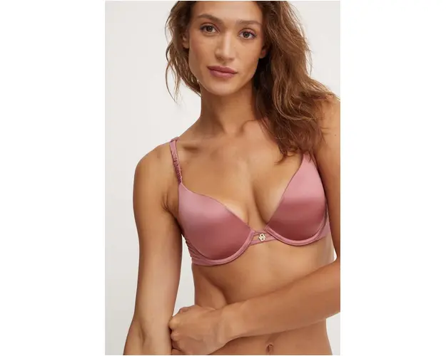 BOSS sutien culoarea roz, neted, 50520414