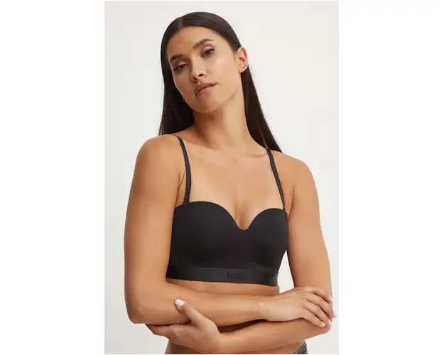 BOSS sutien culoarea negru, neted, 50520415