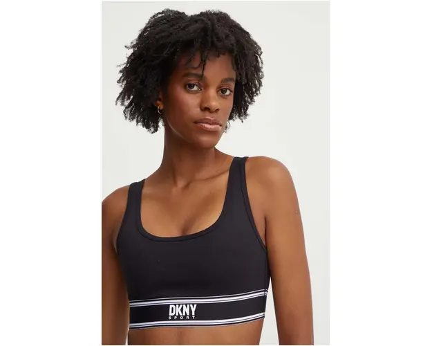 Dkny sutien culoarea negru, neted, DP4T9684