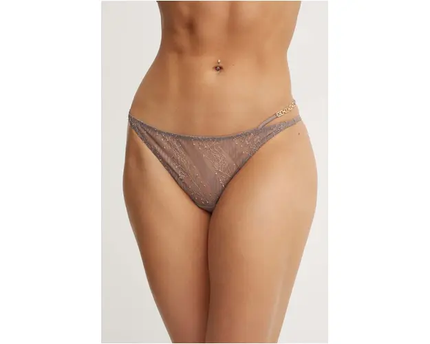 Chantelle chiloti brazilieni culoarea gri, C010G0