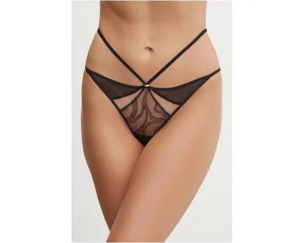 Chantelle tanga culoarea negru, C019G0