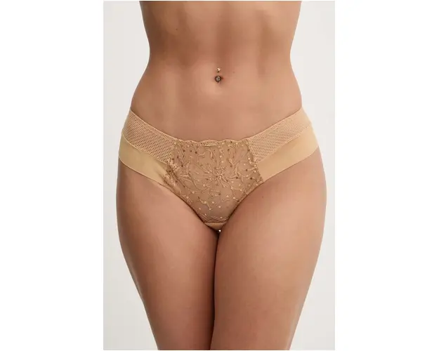 Chantelle chiloti culoarea bej, transparent, C12Q40