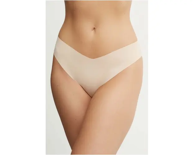 GOD SAVE QUEENS chiloti brazilieni SECOND SKIN PANTY CHEEKY culoarea bej, GSQ-135-121