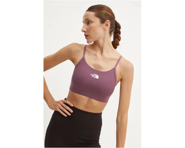 The North Face sutien sport Flex culoarea violet, neted, NF0A894J1NI1