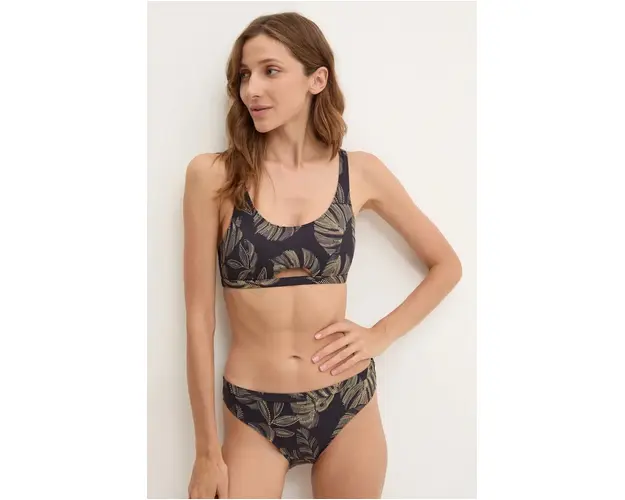 Roxy sutien de baie Pro The Tilt Shift culoarea negru, cupa usor rigidizata, ERJX305327