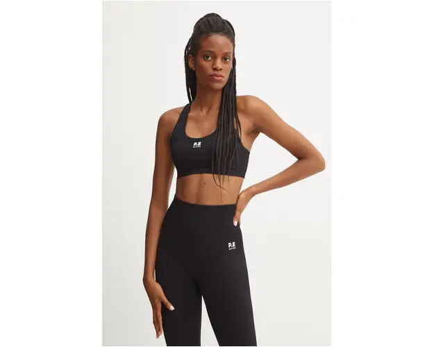 P.E Nation sutien sport Restore Seamless culoarea negru, neted, 243C293