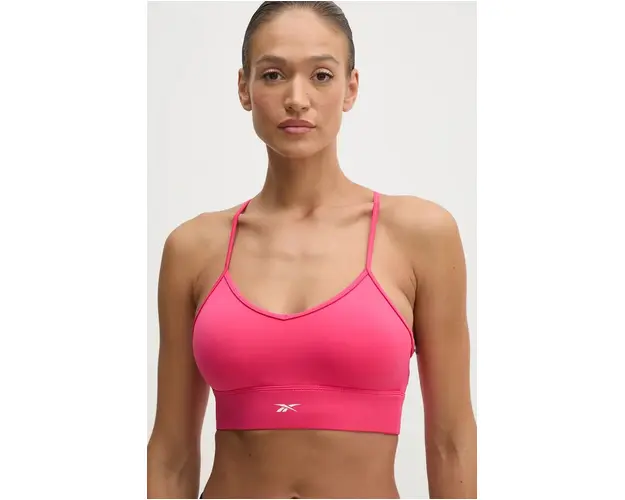 Reebok sutien sport ID Train culoarea roz, neted, 100205298