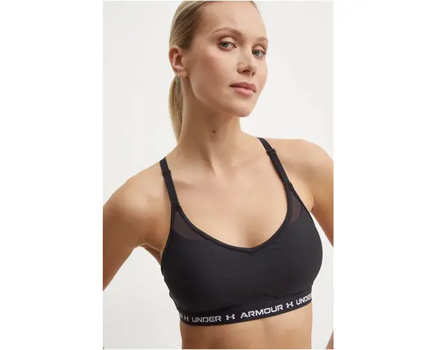 Under Armour sutien sport Crossback culoarea negru, 1386424