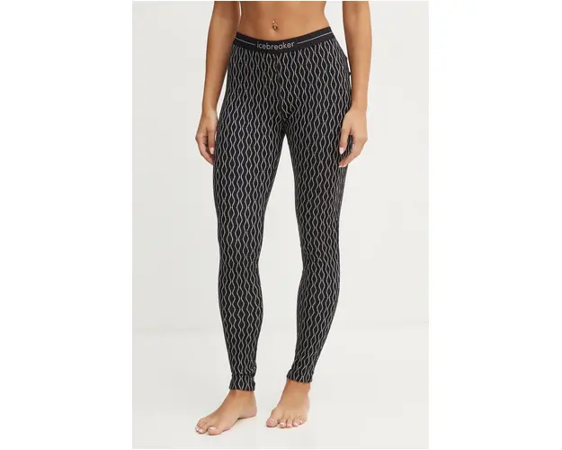 Icebreaker jambiere functionale Merino 260 Vertex culoarea negru, IB0A574G6721