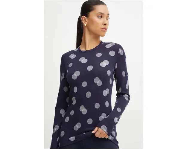 Icebreaker longsleeve functional Merino 260 Vertex culoarea albastru marin, IB0A574L2591