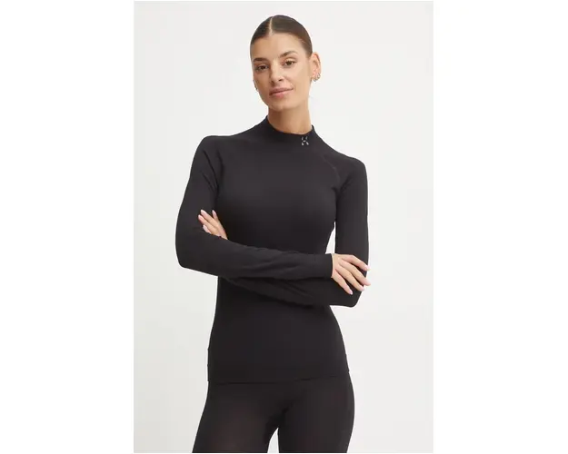 Haglöfs longsleeve functional Latnja Wool culoarea negru, 607477