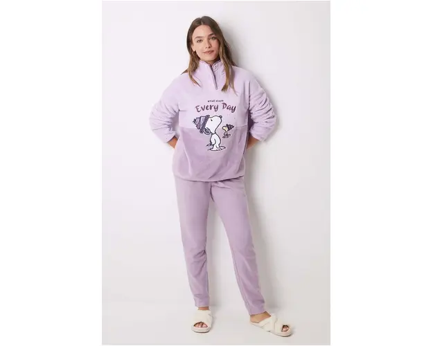 women'secret pijama Snoopy femei, culoarea roz, 3138580