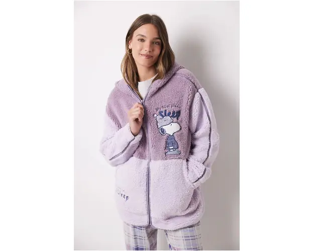 women'secret halat Snoopy culoarea roz, 4418919