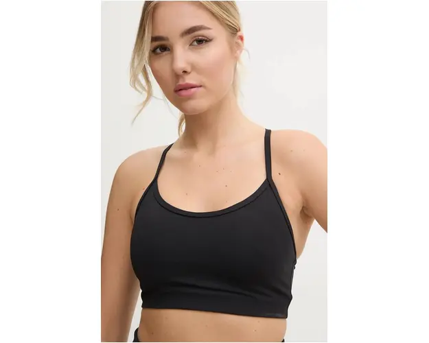 Casall sutien yoga Sleek Strappy culoarea negru, neted, 24181