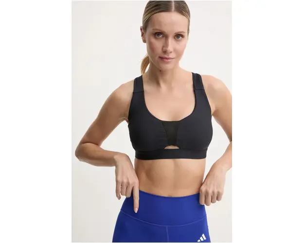 Mizuno sutien sport culoarea negru, modelator, J2GAB200