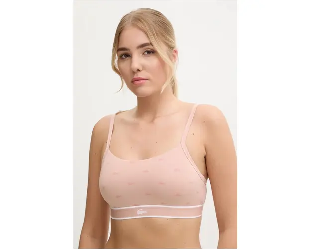 Lacoste sutien culoarea portocaliu, modelator, IF8183