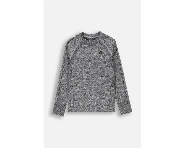 Lemon Explore longsleeve functional pentru copii culoarea gri, ACTIVE BOY