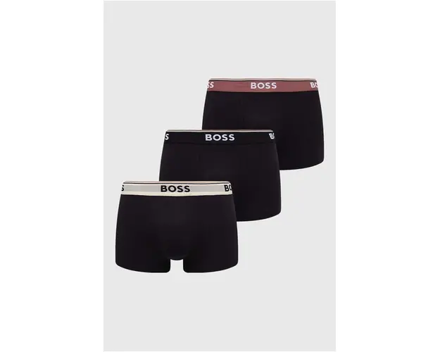 BOSS boxeri 3-pack barbati, culoarea negru, 50517827