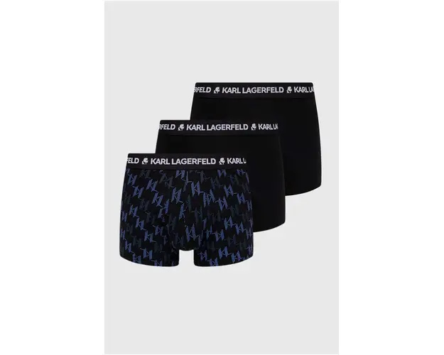 Karl Lagerfeld boxeri 3-pack barbati, culoarea negru, 245M2113
