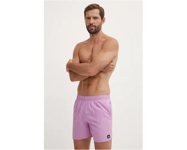 adidas Performance pantaloni scurti de baie Solid CLX culoarea violet, IX7581