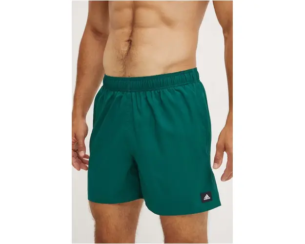 adidas Performance pantaloni scurti de baie Solid CLX culoarea verde, IX7582
